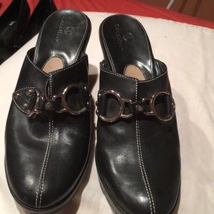 Cole Haan black all leather clogs